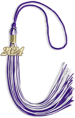 Miniatura 44 de Endea Graduation - Borla de doble color mixto con fecha dorada (negro/dorado antiguo, 2021)