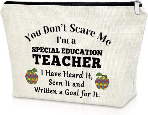 Miniatura 8 de Sazuwu Bolsa de maquillaje para profesores, Detrás de cada buen maestro hay un gran asistente de enseñanza, Impreso/Gráfico