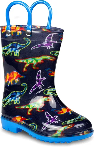 Miniatura 2 de ZOOGS Printed Kids Toddler Rain Boots for Girls and BoysDinosaur1