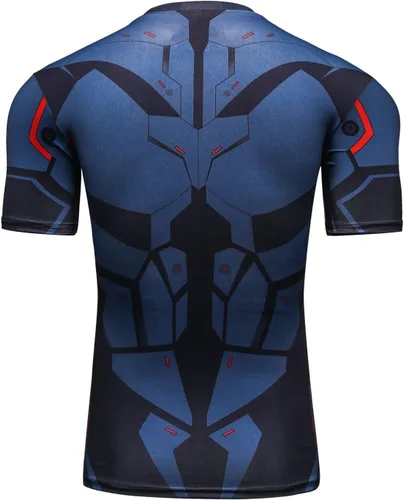 Miniatura 2 de Red Plume Camiseta deportiva de manga corta para hombre, camiseta deportiva de manga corta para hombre