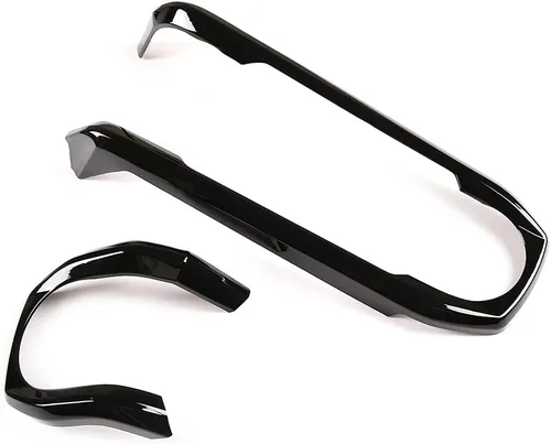 Miniatura 6 de YIWANG - Cubierta para panel de salpicadero de consola central de ABS para Toyota Tacoma 2016-2020, accesorios de coche de conducción izquierda Negro