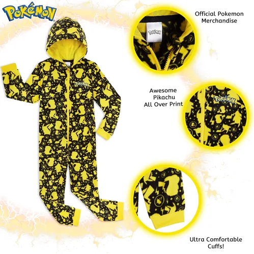 Miniatura 2 de Pokemon Pijama Pikachu de una pieza para adolescentes y niñas