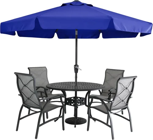 Miniatura 11 de MASTERCANOPY Sombrilla de Patio Valance para Mesa de Exterior Market - 8 Varillas (9 pies, Turquesa)