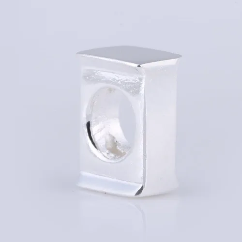 Miniatura 3 de ABUN Abalorio de plata de ley 925 con letra inicial de la A a la Z se adapta a pulseras collar Plata esterlina
