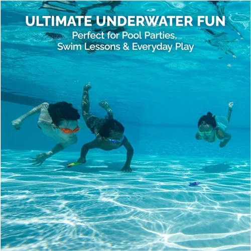 Miniatura 6 de SwimWays Toypedo Bandits - Juguetes de buceo en piscina, paquete de 4 2-Toypedo - Juguetes de buceo (4 unidades)