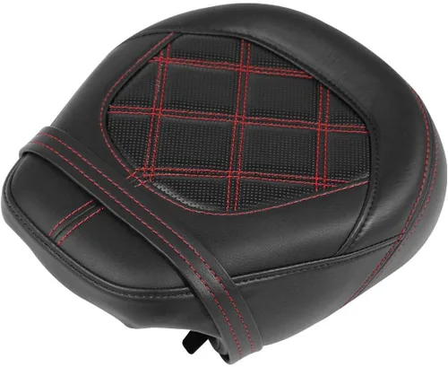 Miniatura 24 de TCT-MOTORPARTS Driver Rider - Almohadilla de respaldo para Harley Touring 2009-2023 Road King Street Road Electra Glide Ultra Black Stitching