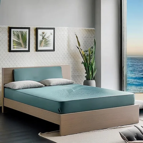 Miniatura 5 de Colchón impermeable, felpa de espuma de enfriamiento firme que moja la cama, ruido blanco, fácil de limpiar, colchón de cama de hospital con 7.1 in
