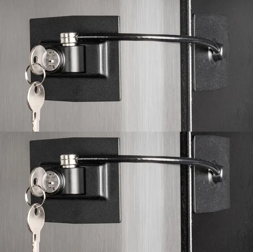 Miniatura 8 de Paquete de 2 cerraduras para refrigerador Guardianite Premium con cerradura con llave incorporada (paquete de 2, blanco)