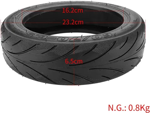Miniatura 2 de YBang Neumático Sólido Sin Cámara 60/70-6.5 con Válvula con Sellador Líquido Incorporado Reparable para Segway Ninebot Max G30 Scooter Neumático 1