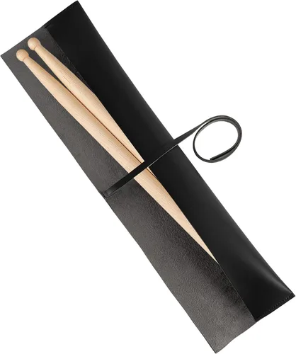 Miniatura 8 de Musiin Bolsa de baquetas de piel sintética para almacenamiento y transporte, bolsa de almacenamiento y funda de transporte, accesorios de batería