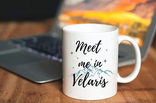 Miniatura 2 de Balor Meet Me In Velaris - A Court of Thorns and Roses- ACOTAR - Regalo inspirado en Sarah J Maas, taza de café Bookish regalo para amiga, novia