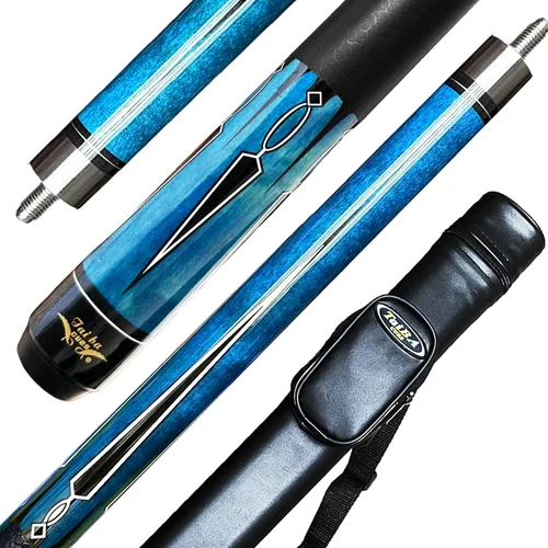 Miniatura 8 de Tai ba cues Palo de billar profesional de madera dura de 19,20,20 y 20,20 onzas (seleccionable), azul, rojo, verde Verde-20oz + estuche