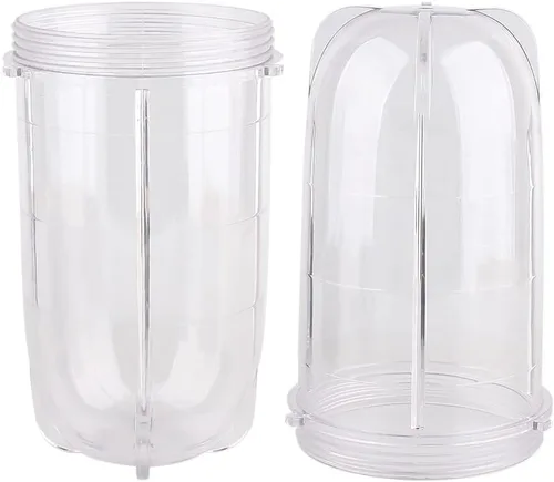 Piezas de repuesto para tarros altos de 16 onzas, compatibles con el exprimidor original Magic Bullet MB1001 250W (paquete de 2)