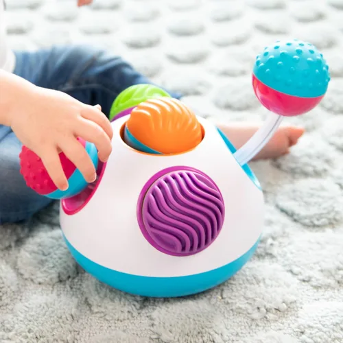 Miniatura 3 de Fat Brain Toys Klickity - Juguetes sensoriales para bebés de 1 año en adelante, actividades de desarrollo temprano multitextura para estimulación