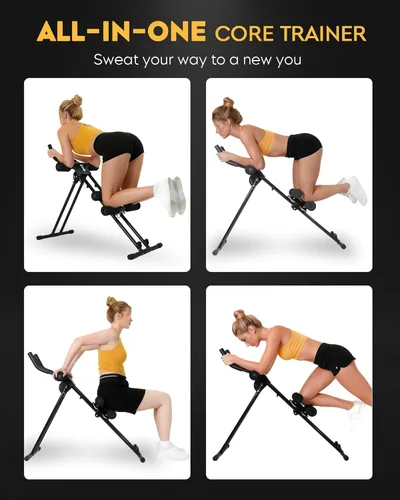 Miniatura 2 de Máquina de entrenamiento abdominal abdominal: ajustable abdominal, plegable, equipo de entrenamiento de fuerza de núcleo, entrenamiento de estómago