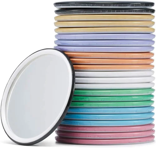 Miniatura 10 de Espejo compacto de maquillaje pequeño a granel, mini espejo de bolsillo de viaje para mujer, paquete de 36 piezas (redondo, negro)