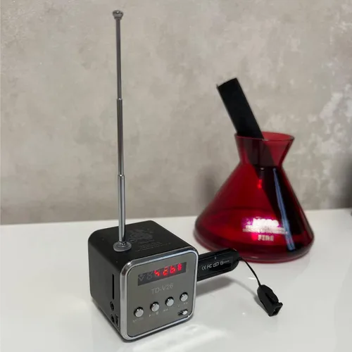 Miniatura 5 de Mini altavoz Bluetooth, reproductor de música inalámbrico Etigood portátil, radio FM, estéreo digital, reproductor MP3, compatible con tarjeta Negro