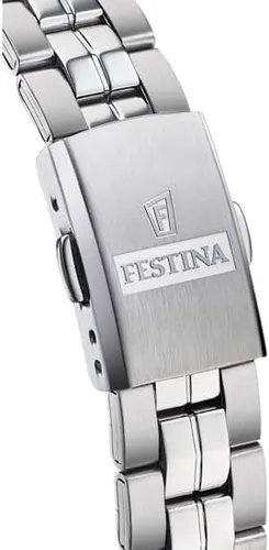 Miniatura 2 de Festina Reloj analógico de cuarzo para mujer con correa de acero inoxidable F204381, Blanco, Pulsera
