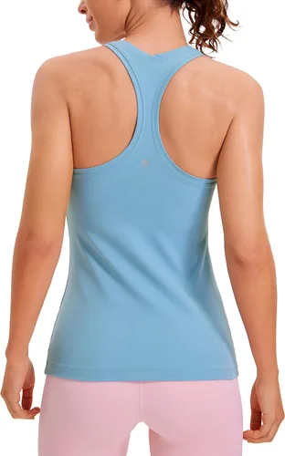 Miniatura 10 de CRZ YOGA - Camisetas sin mangas de entrenamiento para mujer, con espalda cruzada, brasier deportivo, para yoga, gimnasio