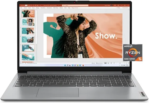 Miniatura 2 de Lenovo IdeaPad 1 - Laptop con pantalla FHD de 15.6 pulgadas, AMD Ryzen 5 5500U, 8 GB de RAM, SSD de 512 GB, Windows 11 Home, cámara de 720p