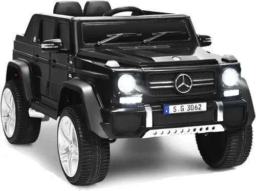 HONEY JOY Camión para Paseo con Licencia Mercedes-Benz Maybach G650, Juguetes Eléctricos con Control Remoto, Luces LED, Música, Arranque Lento,