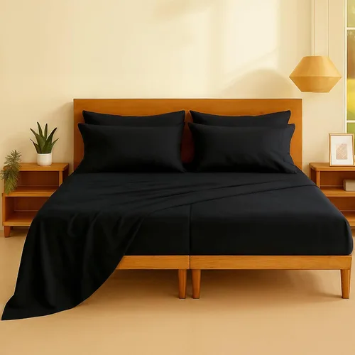 Miniatura 20 de Casa Platino Sábanas de cama individual XL, sábanas de 100 % algodón con 2 fundas de almohada, tejido percal crujiente y sensación acogedora, verde