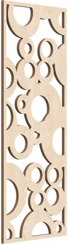 Miniatura 10 de Farwell Paneles de pared decorativos de madera con calado, 13 3/8 pulgadas de ancho x 34 3/8 pulgadas de alto x 1/4 de alto, roble rojo rojo