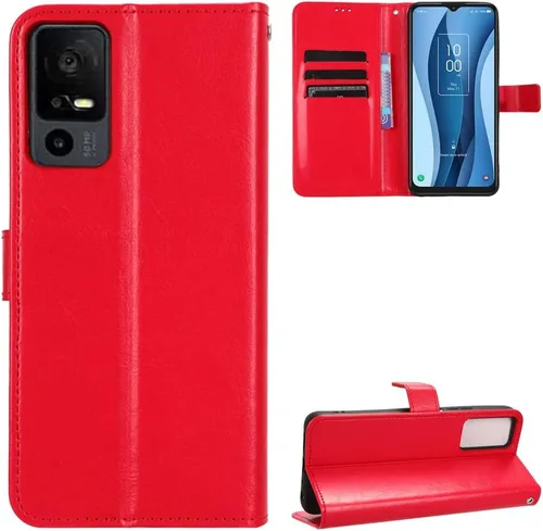 Miniatura 29 de Funda para Boost Mobile Celero 5G + Funda de piel con tapa para Boost Mobile Celero 5G Plus, color negro