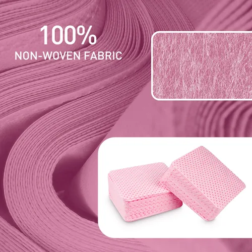 Miniatura 2 de 1080 toallitas de uñas rosas sin pelusas, toallitas de extensión de pestañas, súper absorbentes, suaves, no tejidas con una bomba dispensadora