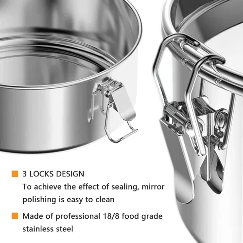 Miniatura 3 de Molde Flanera de acero inoxidable de 63 onzas, molde de flan con tapa, máquina de flan para olla instantánea de 6 cuartos de galón, apto