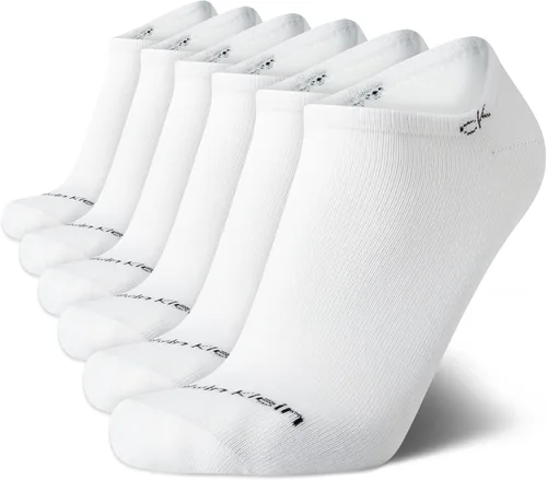 Miniatura 64 de Calvin Klein Calcetines para hombre, mezcla de algodón, acolchados, sin talla, forro de calcetines atléticos (6 unidades)