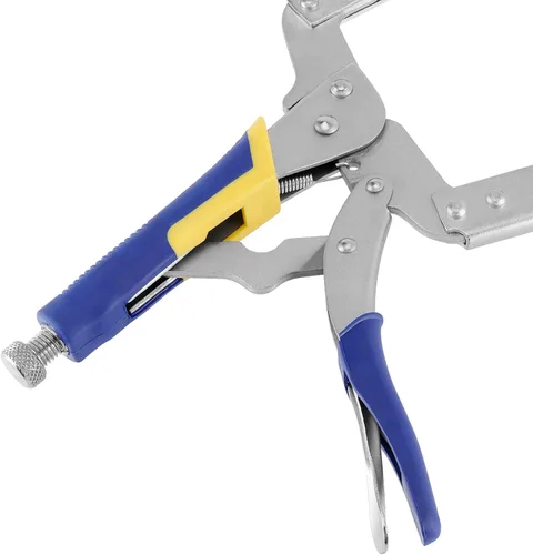 Miniatura 5 de HOZEON 3 PCS Alicates de Abrazadera C de Bloqueo de 14 Pulgadas, Alicates de Abrazadera C de Trabajo Pesado para Soldadura con Almohadillas