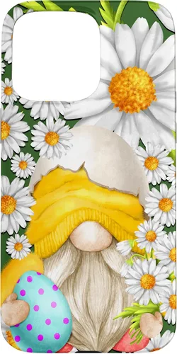 Miniatura 28 de iPhone 16 Easter Chick Gnome Graphic For Women Floral Daisy Flower Case