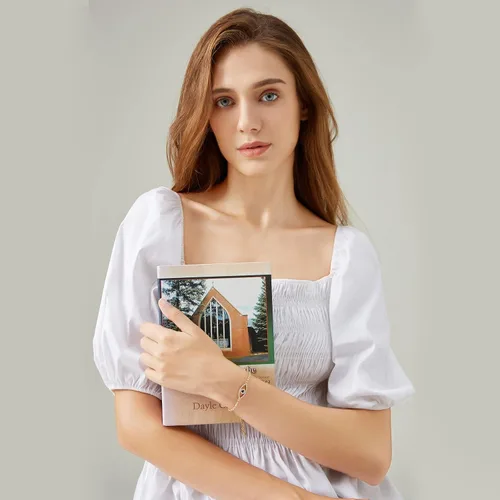 Miniatura 16 de Evil Eye Bracelets Hamsa Bracelet - 18K Gold Plated Adjustable Eye of Protection Bracelet Silver Evil Eye Amulet ojo Bracelet Gold Evil Eye Jewelry