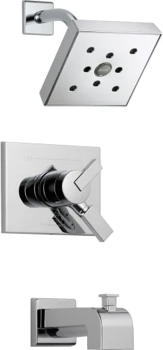 Miniatura 6 de Delta Faucet T14453-CZH2O Vero Monitor Serie 14 - Moldura para bañera y ducha, bronce champán