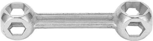 Miniatura 7 de Llave portátil 10 en 1 de 0.236-0.630 in a prueba de herrumbre multi funcional hueso de perro hexagonal llave para reparación de bicicletas