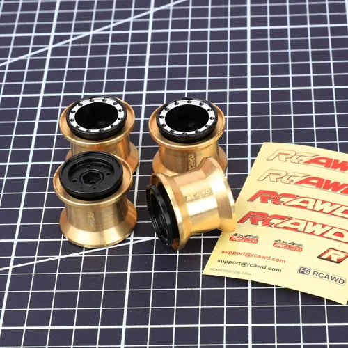 Miniatura 5 de RCAWD 1.0 Beadlock llantas de latón 4 piezas 1.0 Plus ruedas diseño único para 1/18 1/24 RC Crawler TRX4M AXI24 SCX24 FCX24 FCX24 mejoras, 1.69