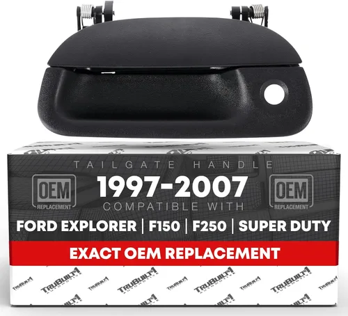 T1A Reemplazo del conjunto de la manija del portón trasero – Compatible con modelos Ford F-250, F-350, F-450, F-550 Super Duty 1997-2007 – Negro