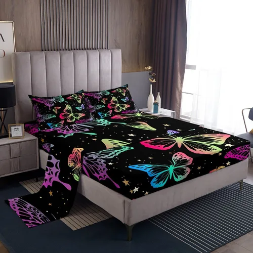 Miniatura 17 de Erosebridal Highland Cow - Juego de sábanas de tamaño individual con diseño de rosas para niños, niñas, adolescentes, adultos, animales salvajes