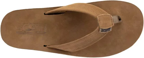 Miniatura 4 de Scott Hawaii Luna Sandal Flip Flop de cuero con soporte para el arco y talón Copa