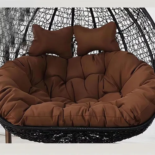 Cojín de repuesto para silla Columpio de 2 plazas, Lavable, Grueso, Grande, de Mimbre, impermeable y resistente al sol, para balcón y patio (N,59.1