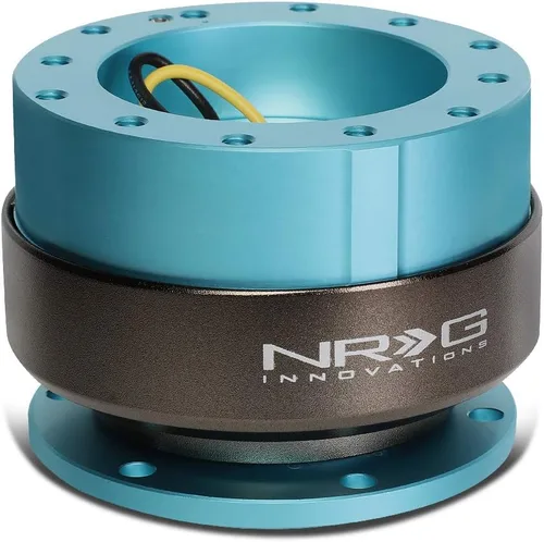 Auto Dynasty NRG Innovations SRK-200MF Adaptador de liberación rápida para volante Gen 2.0 Cuerpo fresco menta/anillo de titanio