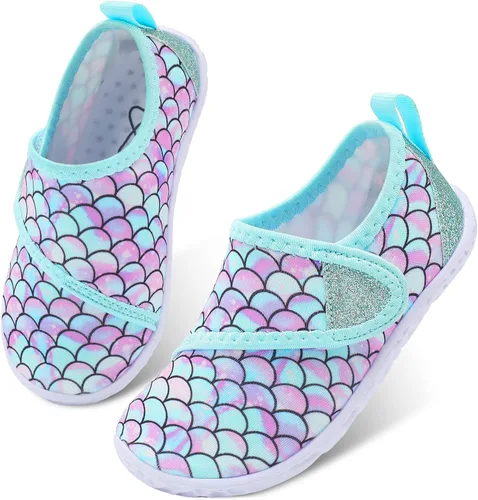 LeIsfIt - Zapatos acuáticos tipo calcetines para niños y niñas, playa, transpirables, antideslizantes, dan la sensación de andar descalzo