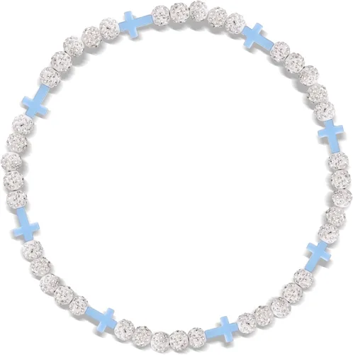 Miniatura 20 de Collar de béisbol con cuentas, cadena de cuerda deportiva ajustable con dije de cruz de béisbol, gran regalo de goteo de béisbol para jugadores