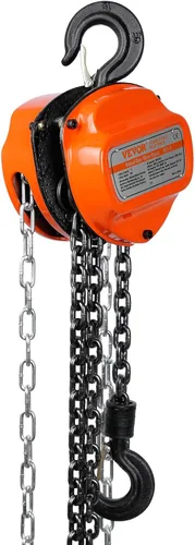 Miniatura 10 de VEVOR Polipasto de Cadena Manual, 1 Tonelada 2200 lbs de Capacidad 20 FT Come Along, Acero al Carbono Galvanizado G80 con Freno de Doble Trinquete