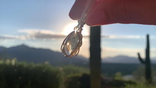 Miniatura 38 de 66 necklace pendant gemstones choose from moldavite, citrine, or herkimer diamond