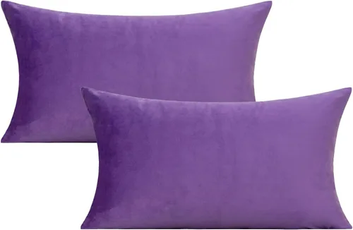 Miniatura 25 de Fundas de almohada de terciopelo de 16 x 16 pulgadas, color negro, fundas de almohada decorativas para sofá, fundas de almohada suaves, sólidas