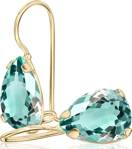 Miniatura 52 de 14K Solid Gold Earrings - Gemstone Earrings for Women - 14K Gold Earrings for Women - Birthstone Earrings - Teardrop Earrings for Women - Gold