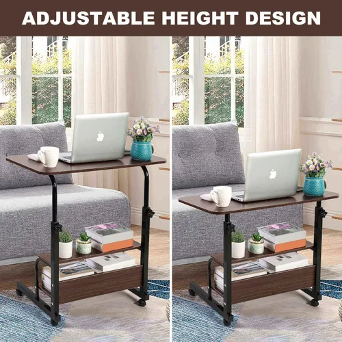 Miniatura 3 de Escritorio de oficina en casa, mesa ajustable para dormitorio, computadora portátil moderna para sala de estar, sofá, espacios pequeños portátiles