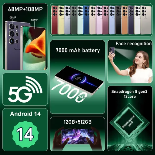 Miniatura 2 de 6.99 pulgadas, Android 15 (amarillo-BL)